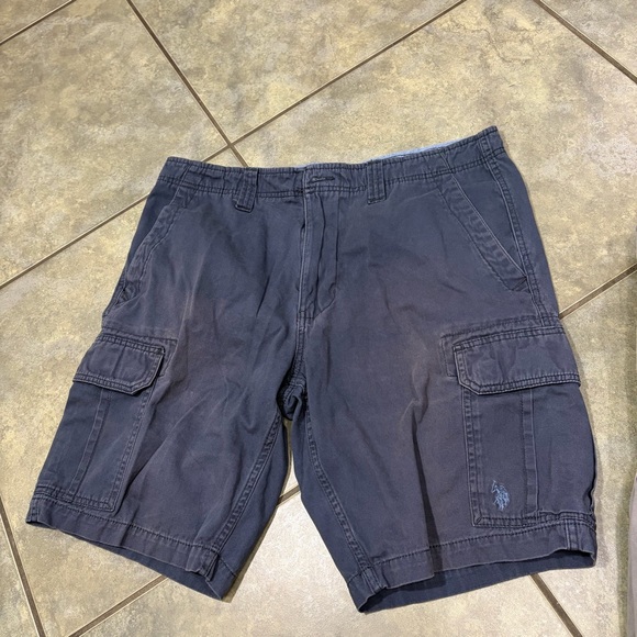 Polo Assn Mens 2 Cargo Bundles Shorts Gray Size 36 x 8.5 Inseam Casual Outdoor - Picture 6 of 12